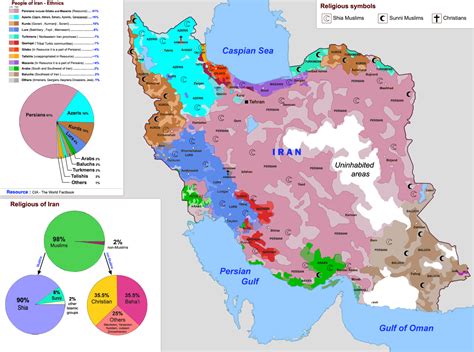 Map Iran Religion