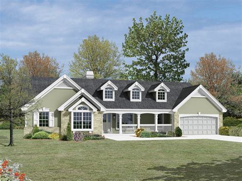 Foxridge Country Ranch House Plans | Country Ranch Home Plans
