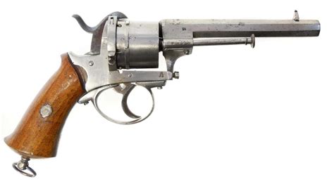 Lot 12 Belgian 9mm Pinfire Revolver
