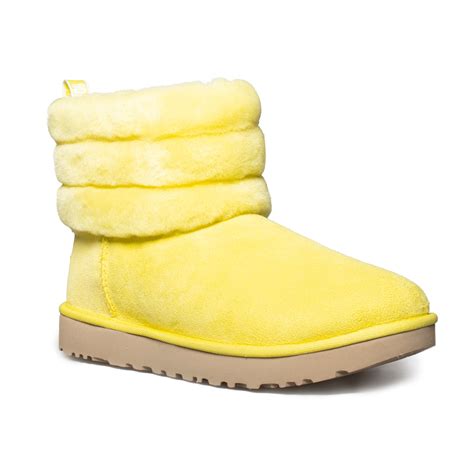 Ugg Fluff Mini Quilted Mrt Yellow Boots Womens Mycozyboots