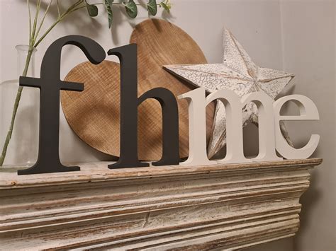 Set Of 7 Wooden Lowercase Letters Times Font Various Finishes