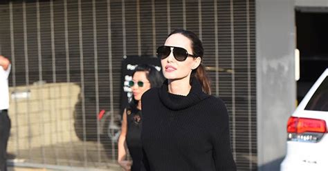 Angelina Jolie Flaunts Legs In Chic Black Mini Dress After Rumors Swirl That She’s Getting Married