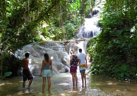 Plenty of restrooms and fun for the whole family. Turtle River Falls and Gardens in Ocho Rios, Jamaica