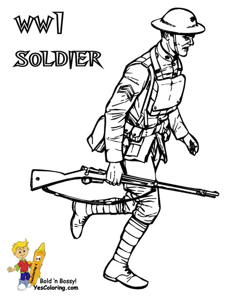 Make a coloring book with ww2 soldier british for one click. Historic Army Coloring Page | Military | Army Picture ...