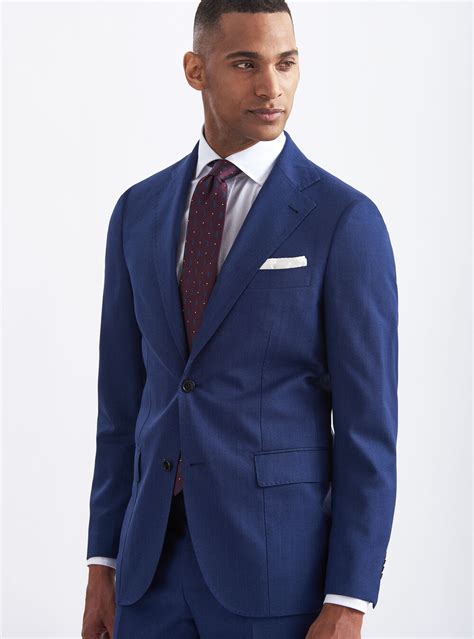 Suit Blazer In Pure Wool Vitale Barberis Canonico Fabric Gutteridgeuk
