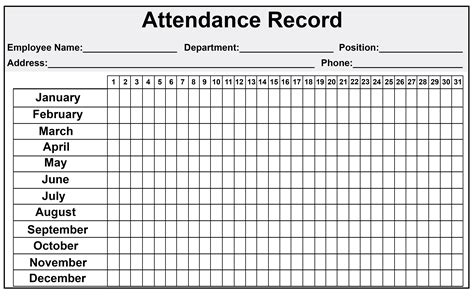 Dailymonthly Employee Attendance Sheet Template Free Howtowiki