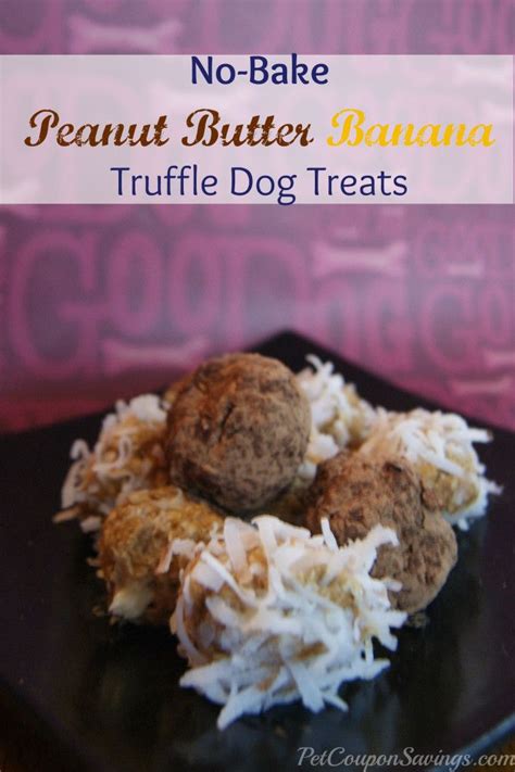 Try a new recipe with different ingredients to discover your cat's gastronomical proclivities. No-Bake Peanut Butter Banana Truffle Dog Treats ...