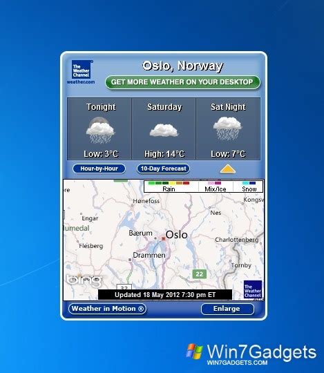 The Weather Channel Windows 7 Desktop Gadget