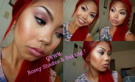 Grwm Rosey Shadows And Baking Makeup Youtube Channel Teaseblendglam