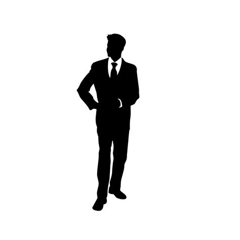 Business People Silhouette In Black And White Png Download 992992
