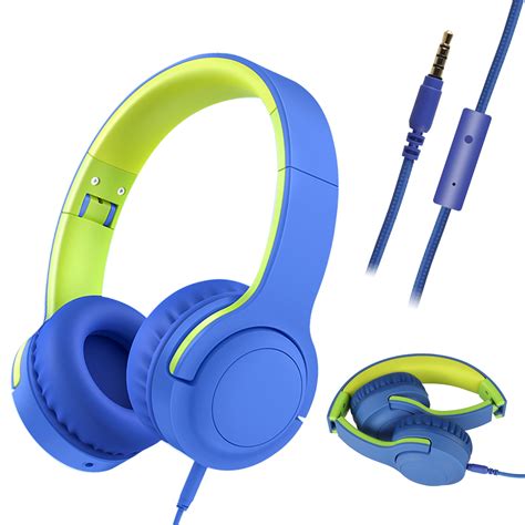 Kids Wired Over Ear Headphones Headset Headband Earphones Foldable