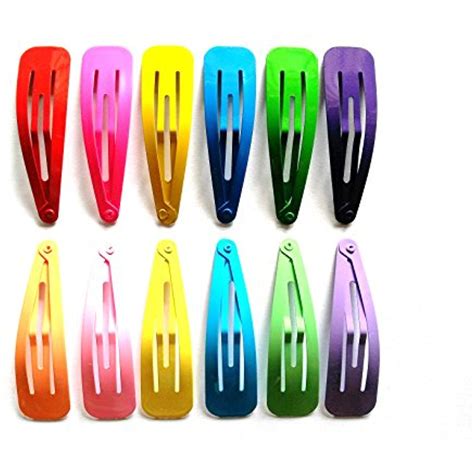 24 pcs big hair snap clip size 65 mm mix bright and pastel tone 13 colors want to know