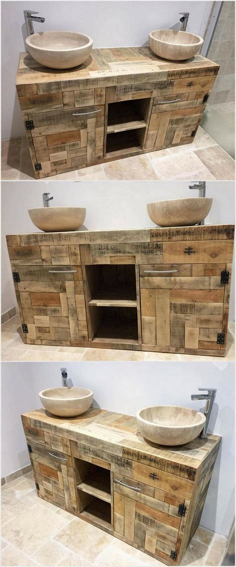 Wooden bathrooms cabinets are perhaps the epitome of style, featuring stunning finishes such as dark olive, oak and walnut. Cheap and Easy Wood Pallet Recycling Ideas | Pallet Wood ...