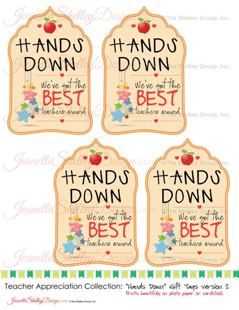 6 Best Images Of Hands Down Teacher Appreciation Printables Hands