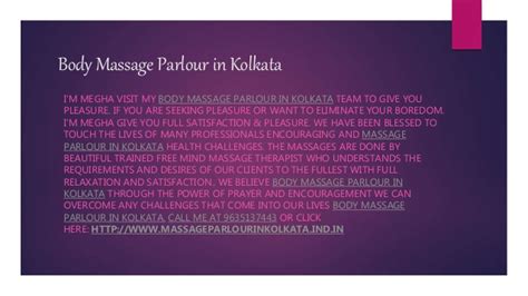 Massage Parlour In Kolkata Avail Full Body Massage Service