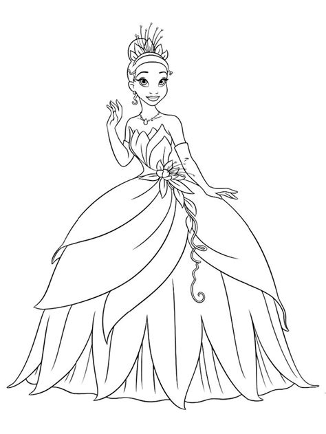 Dibujos Para Colorear Princesas Para Un Desarrollo Disney