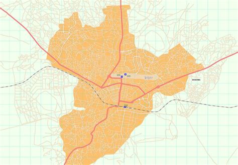 Dodoma Map Eps Africa City Map Illustrator Vector Maps Eps