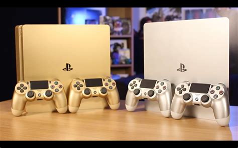 Sony Playstation 4 Slim Gold Wallpapers Wallpaper Cave