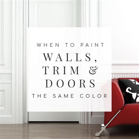The edge of the door should match whatever you use for the interior side. Painting Interior Doors, Trim & Walls the Same Color