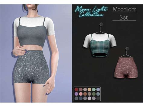 Аутфит Moonlight Одежда Моды для Sims 4