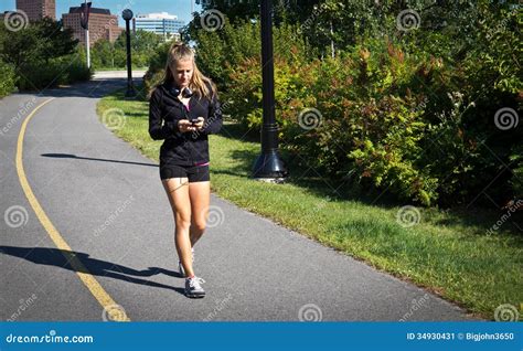 Woman Walking For Exercise Stock Image Image 34930431