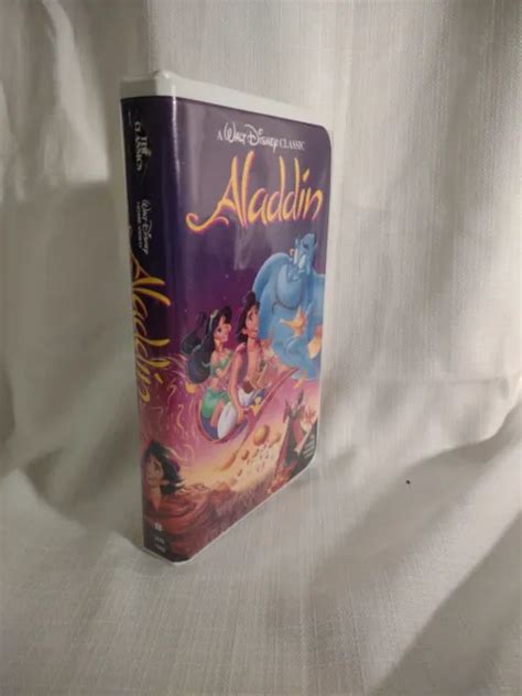 Walt Disney Aladdin Vhs Tape The Original Animated Classic Black Sexiz Pix