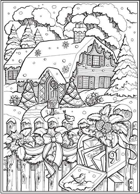 Creative Haven Country Christmas Coloring Book Coloring Walls