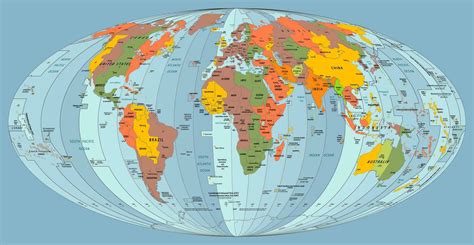 World Map Time Zones Map 27137139 Vector Art At Vecteezy