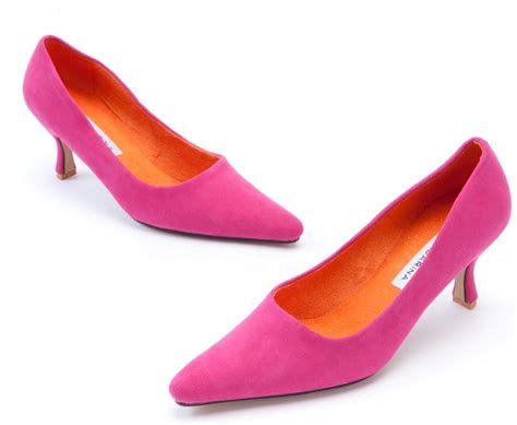 Handmade Hot Pink Suede Court Shoes Sale Mandarina Shoes