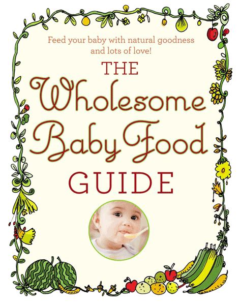 Wholesome Baby Food Homemade Baby Recipes And Infant Feeding Guides