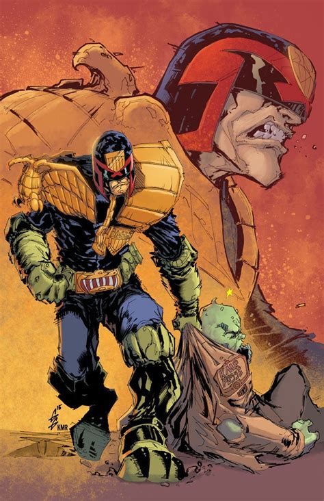 Oc A Fun Judge Dredd Art Collab Lines By Geoffrey Gwin And Colored