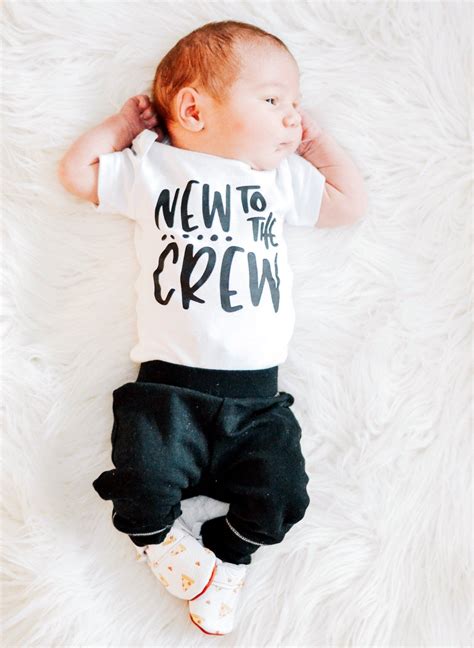 However, it may eventually be one of the greatest gifts you can give them. New to the Crew Newborn Bodysuit | Coming Home Outfit ...