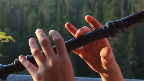 Hands Of Playing A Recorder Stock Footage Video 4711328 Shutterstock