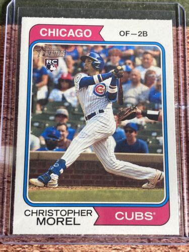 christopher morel 2023 topps heritage base rc 110 chicago cubs ebay
