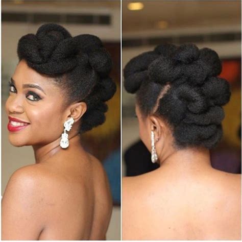 Afrodelicious salon nappy;Coiffure mariage cheveux crépus