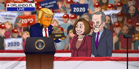 Our Cartoon President Cartoon Trump Announces His 2020 Campaign Showtime