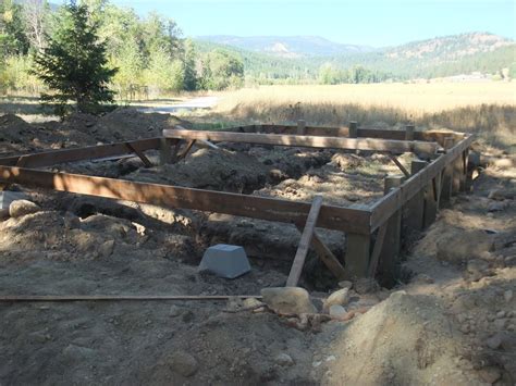 Foundations exist to keep homes exactly where they were built, not lower or higher or tilted to one i'm working on it, responded mr. The Adventures of Us: Log Cabin Wood Shop - Foundation