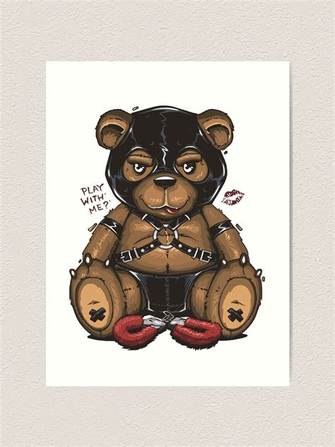 Teddy Bear Bdsm Art Print For Sale By Daimon94 Redbubble