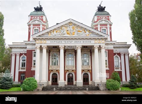 Ivan Vazov National Theater Sofia Bulgaria Stock Photo Alamy