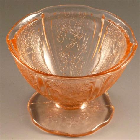 Glass Pick Of The Week Cherry Blossom Pink Depression Glass Sherbet