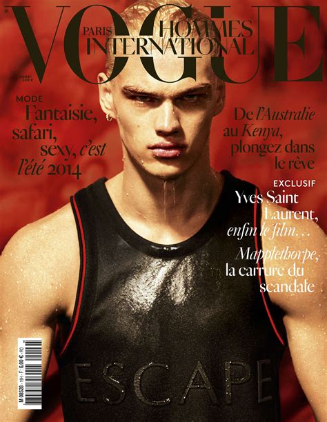 Vogue Homme International Springsummer 2014 Model Filip Hrivnak