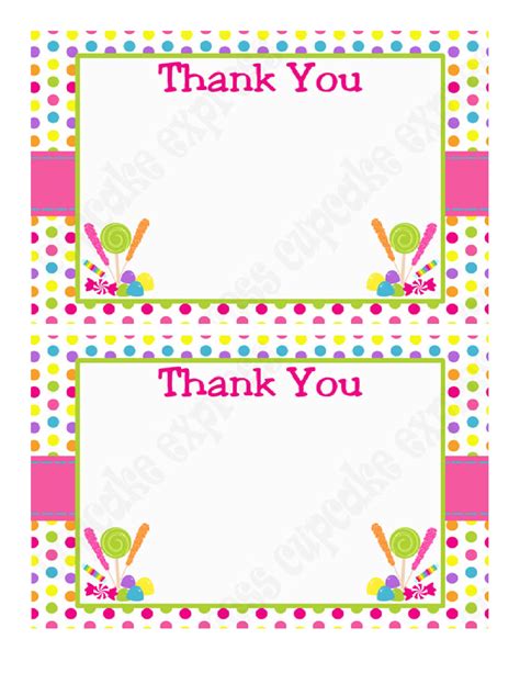Template For Thank You Note