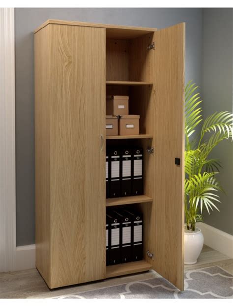 Office Cupboard Oak 1800mm Tall Storage Cupboard Wds1845cpno 121