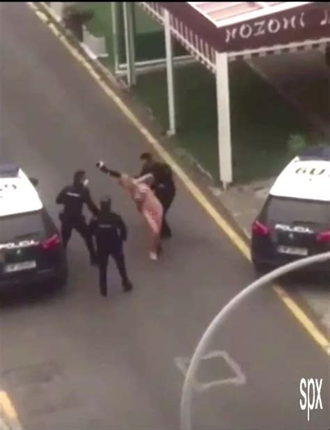 Woman Runs Nude Before Being Arrested By Police During Lockdown In