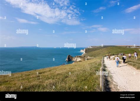 Panoramic Coastal Clifftop View From The South West Coast Path From
