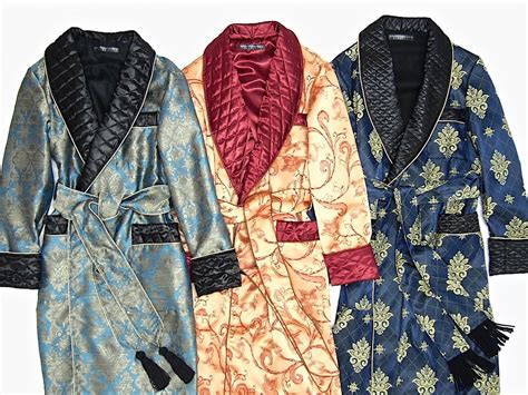 men s cotton and silk paisley dressing gowns