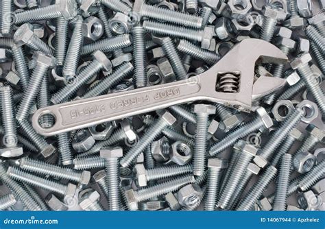 Wrench Stock Photo Image Of Equipment Chrome Background 14067944