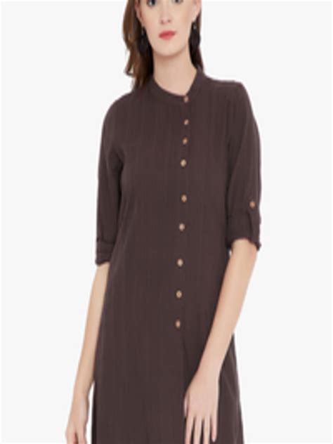 Buy Ruhaans Brown Solid Tunic Tunics For Women 7148067 Myntra
