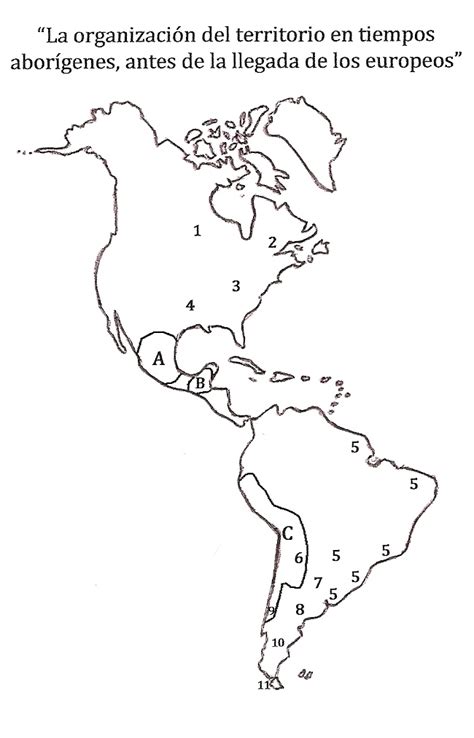 Mapa De El Continente Americano Para Colorear Imagui