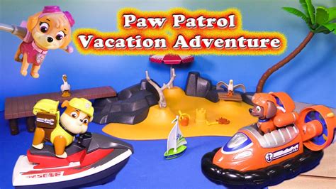 Paw Patrol Goes On A Vacation And Have A Funny Adventure Toy Parody